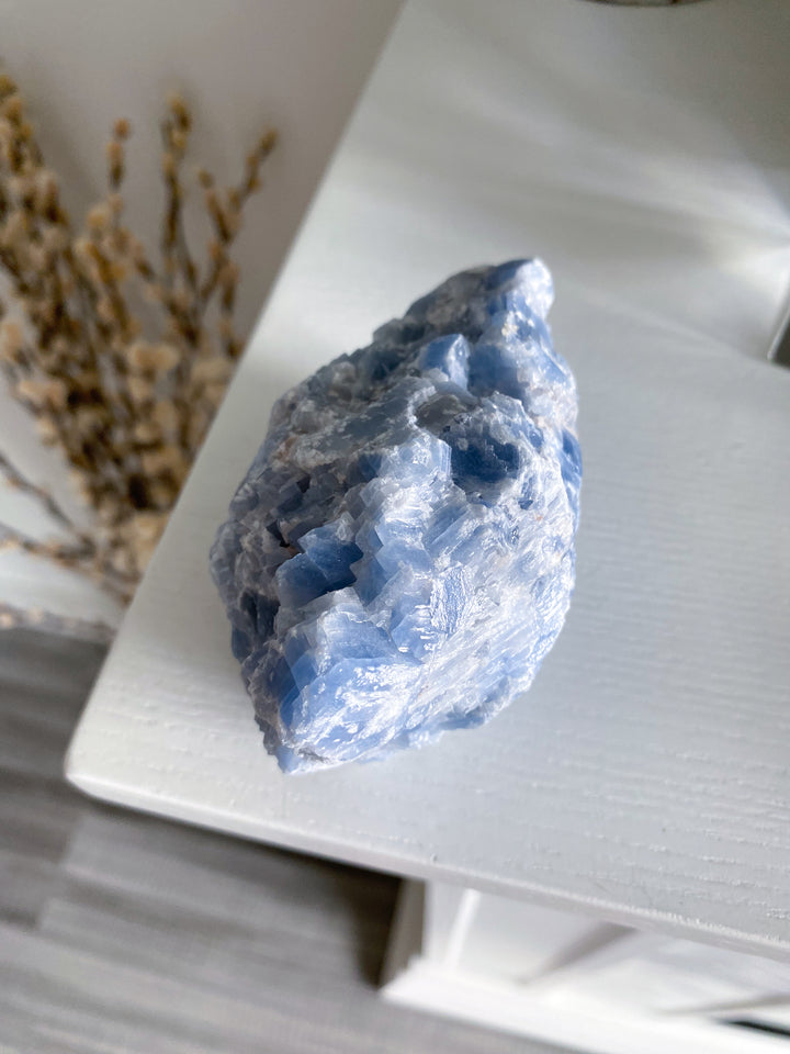 LARGE Gummy Blue Calcite Chunk #4 - 13oz