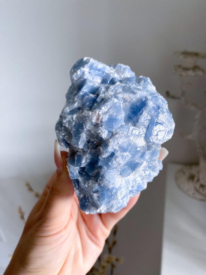 LARGE Gummy Blue Calcite Chunk #4 - 13oz