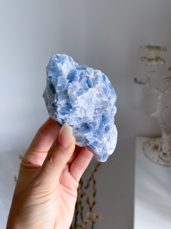 LARGE Gummy Blue Calcite Chunk #4 - 13oz