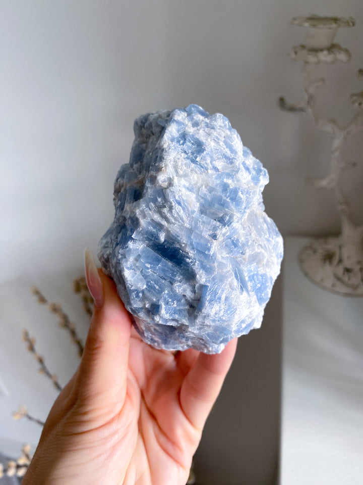 LARGE Gummy Blue Calcite Chunk #4 - 13oz