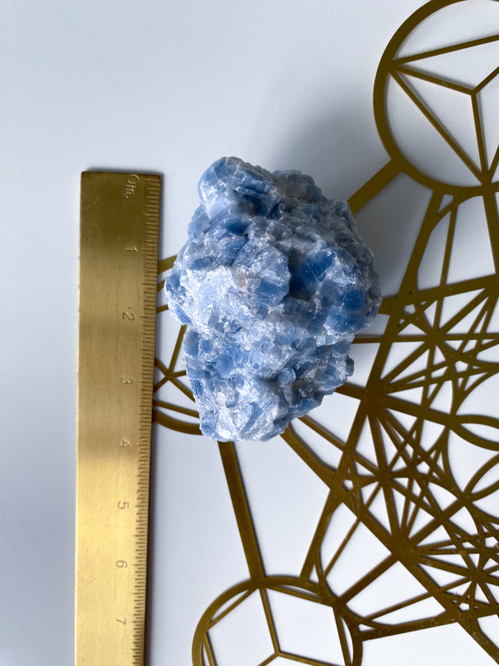 LARGE Gummy Blue Calcite Chunk #4 - 13oz