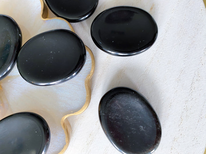 Black Obsidian Worry Stone