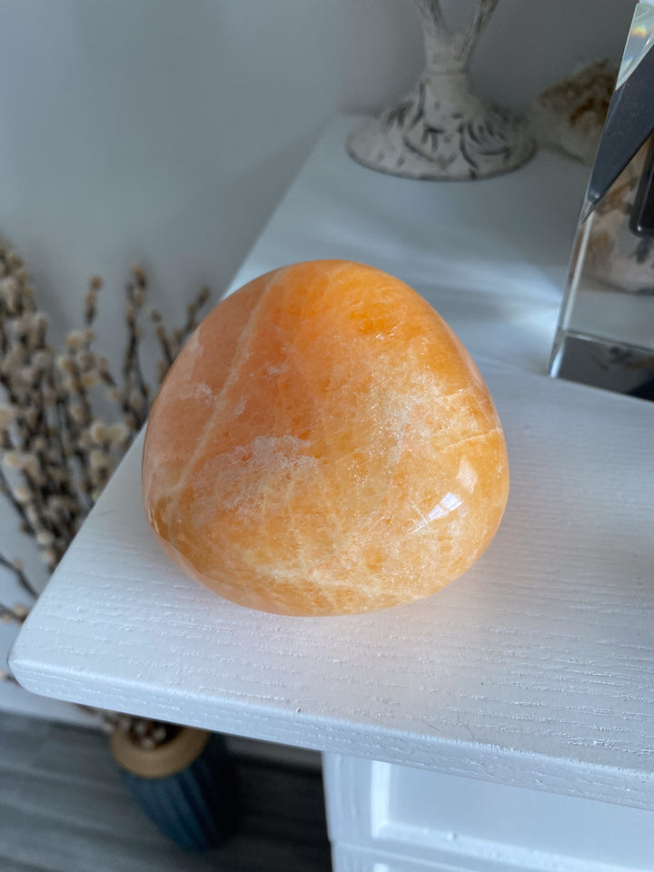 Large Orange Calcite Polished Freeform #2 - Energy