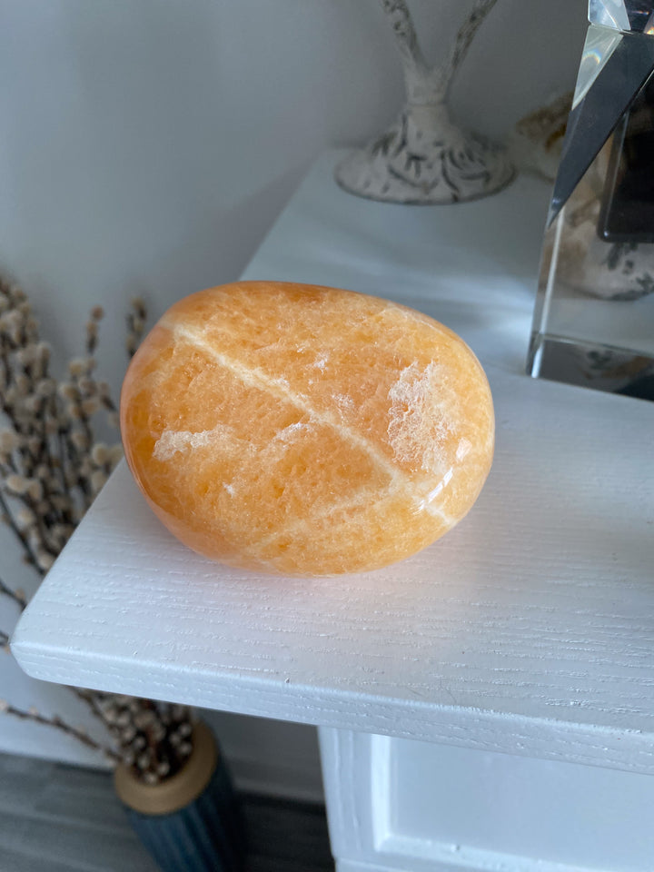 Large Orange Calcite Polished Freeform #2 - Energy