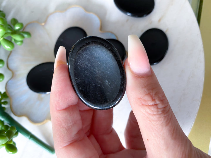 Black Obsidian Worry Stone