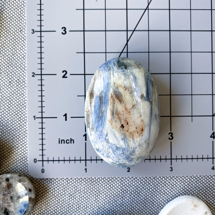 Blue Kyanite Palm with Inclusion 