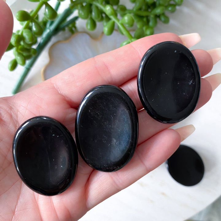 Black Obsidian Worry Stone