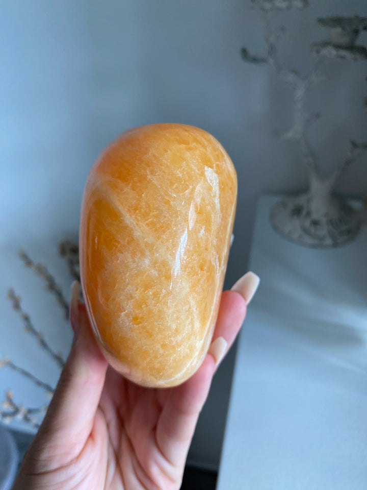 Large Orange Calcite Polished Freeform #2 - Energy