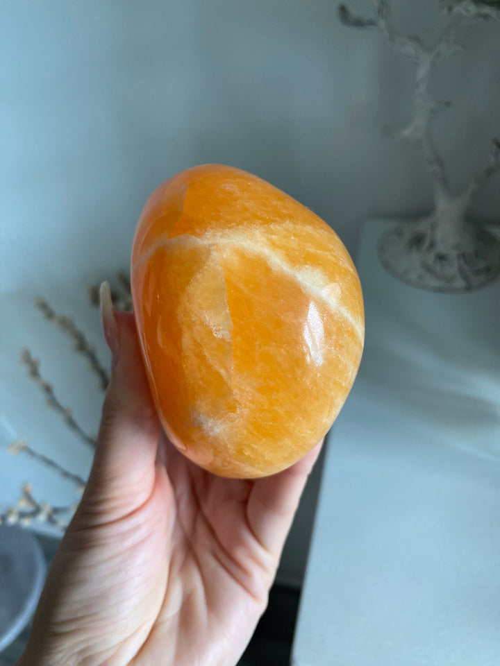 Large Orange Calcite Polished Freeform #2 - Energy