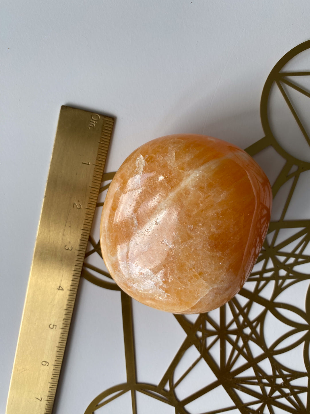 Large Orange Calcite Polished Freeform #2 - Energy