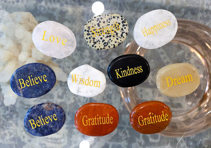 Affirmation Word Coin - Love, Kindness, Believe, Gratitude, Dream - B Quality