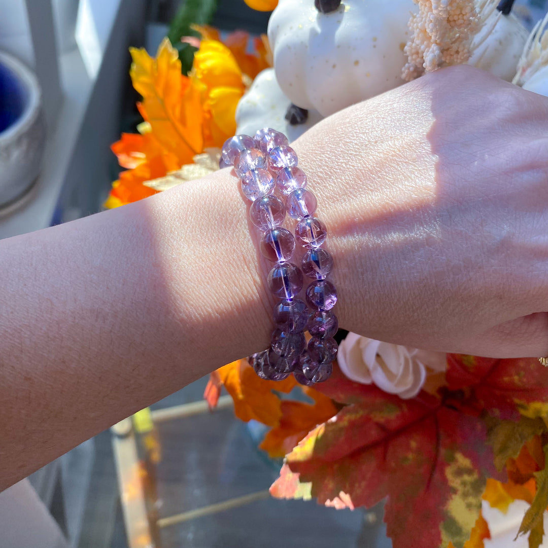 Glassy Amethyst 8mm Bracelet
