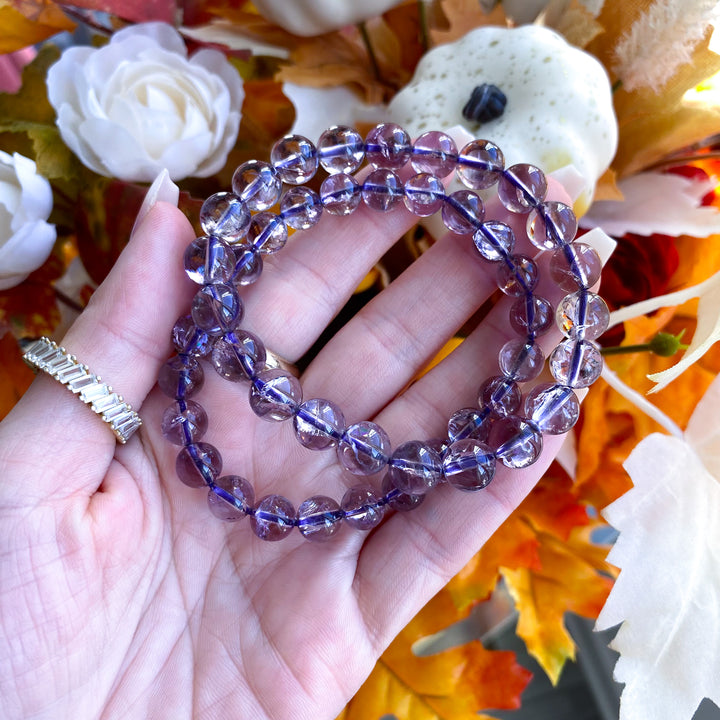 Glassy Amethyst 8mm Bracelet