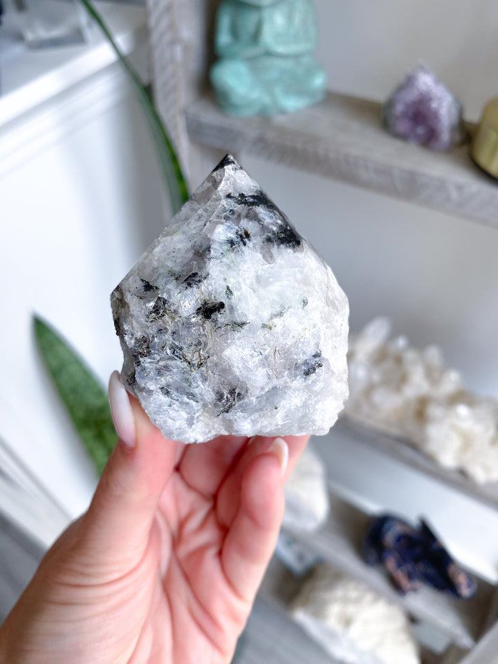 Large Rainbow Moonstone Top Polish 