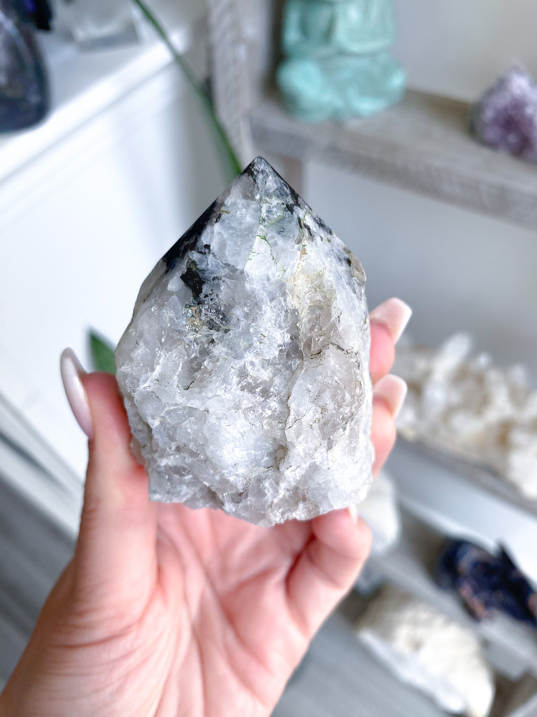Large Rainbow Moonstone Top Polish 
