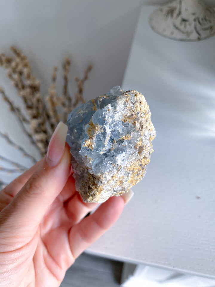 Celestite Cluster Chunk Geode #1