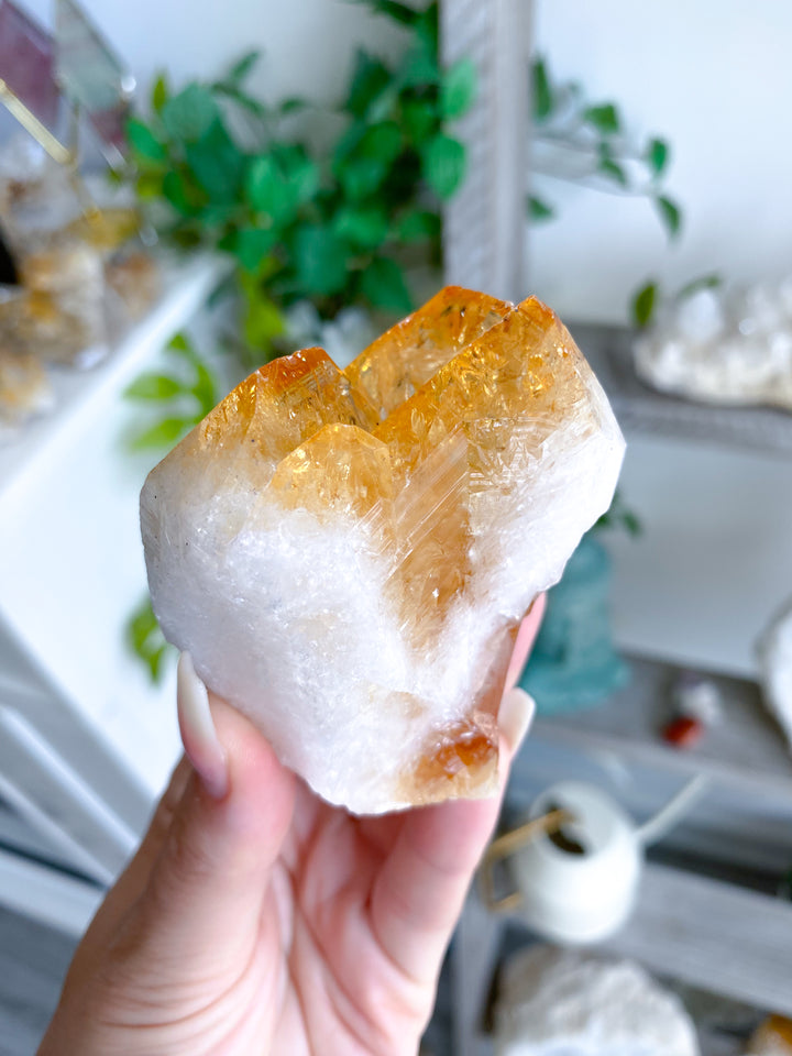 PROSPERITY: Citrine Point Top Polish Tower #2