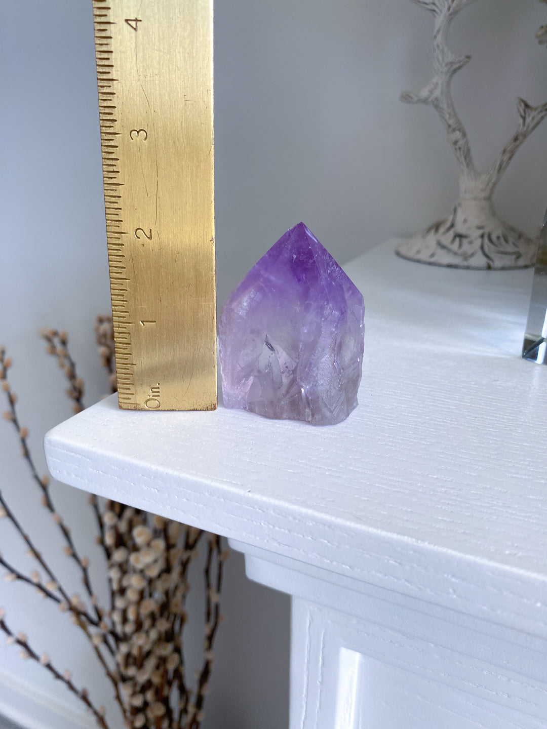 Chipped Tip Glassy Amethyst Top Polish Point #5