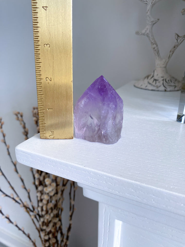 Chipped Tip Glassy Amethyst Top Polish Point #5