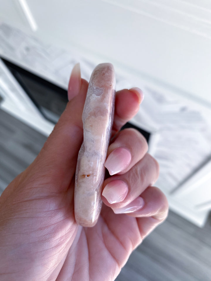 Druzy Pink Amethyst Palm #1