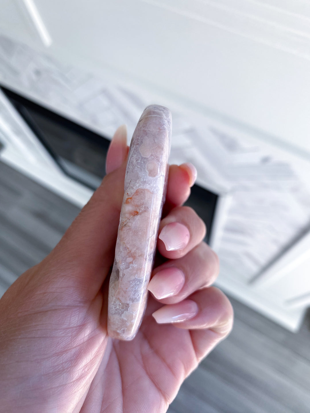 Druzy Pink Amethyst Palm #1