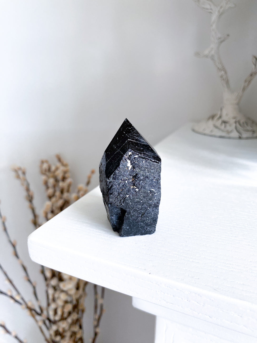 Black Tourmaline Top Polish Tower #6