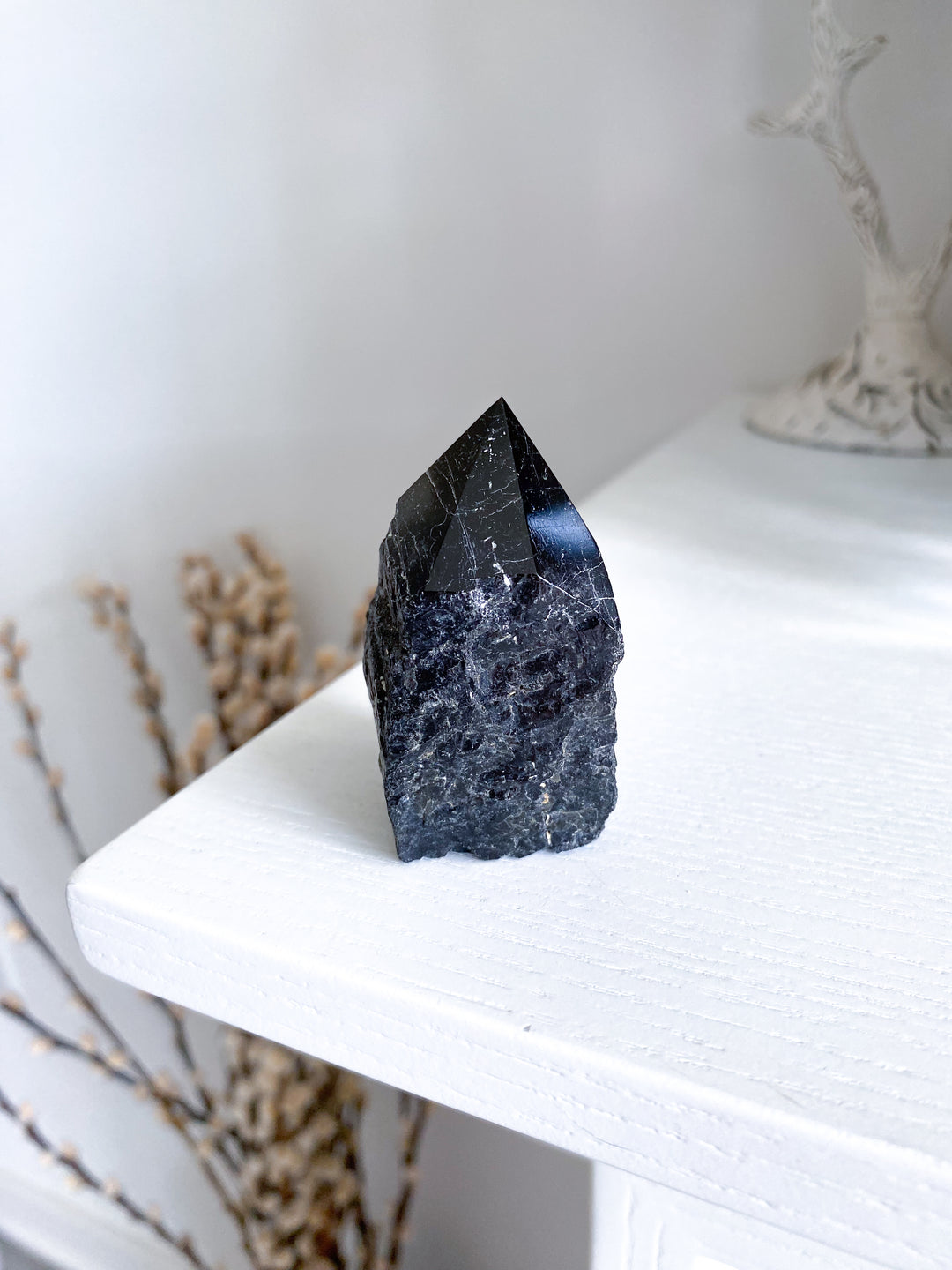 Black Tourmaline Top Polish Tower #6