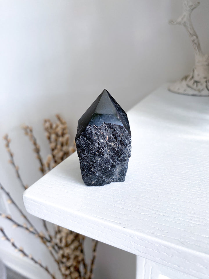 Black Tourmaline Top Polish Tower #6
