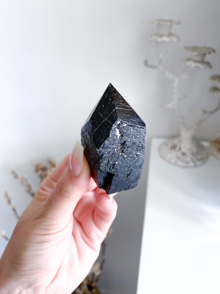 Black Tourmaline Top Polish Tower #6
