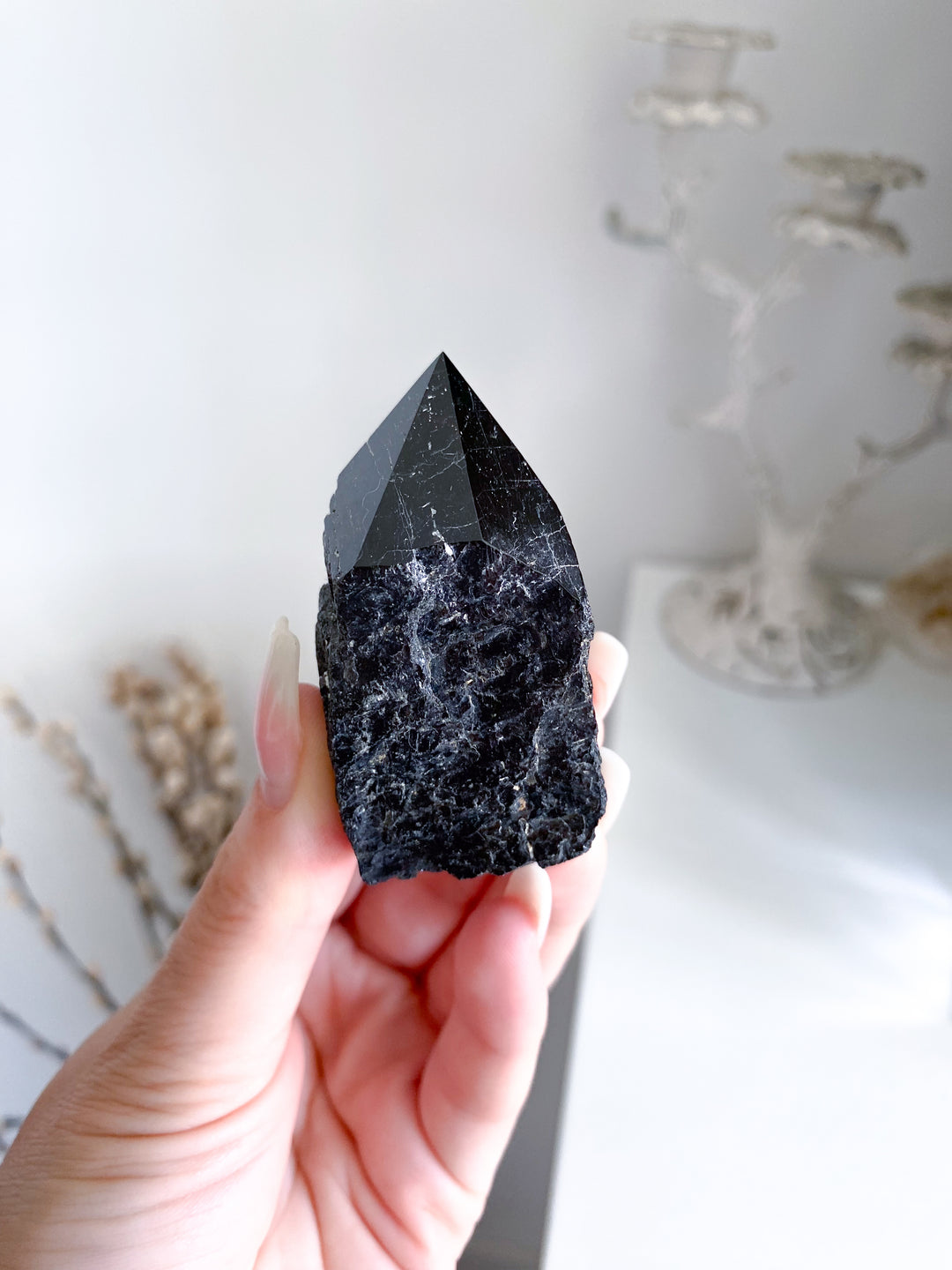 Black Tourmaline Top Polish Tower #6