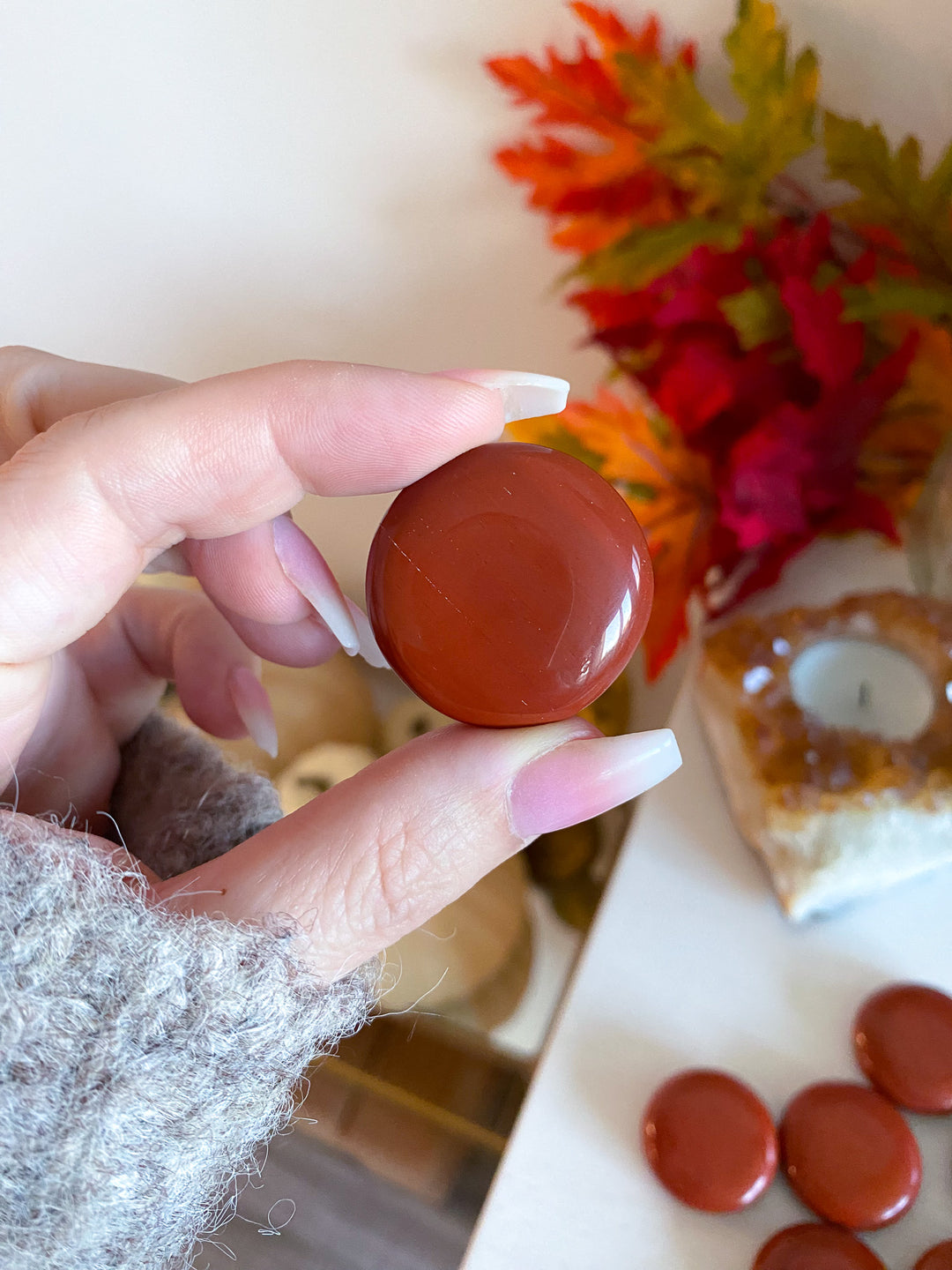Red Jasper Coin