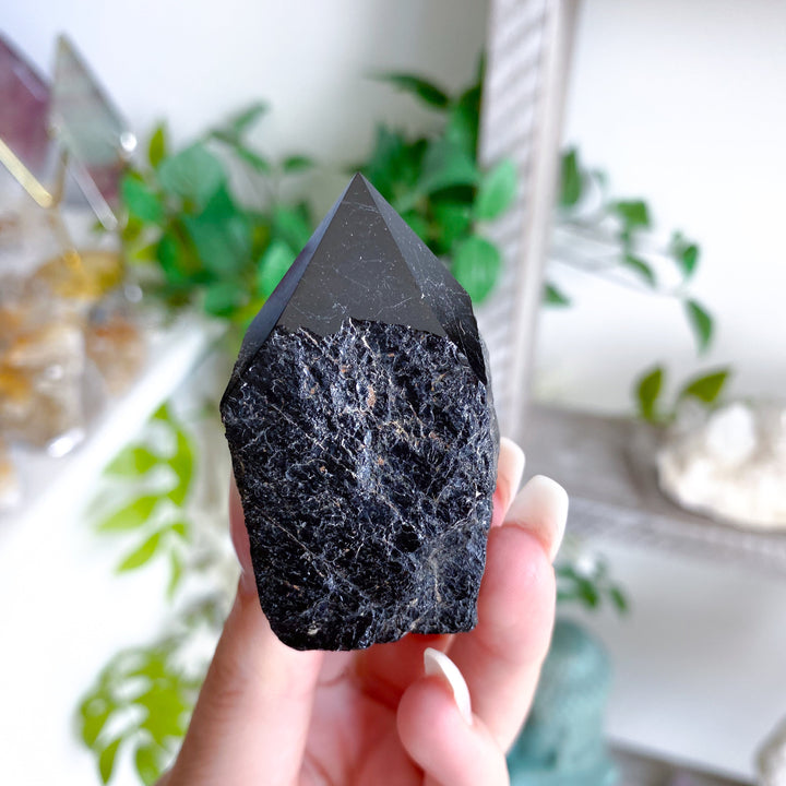 Black Tourmaline Top Polish Tower #6