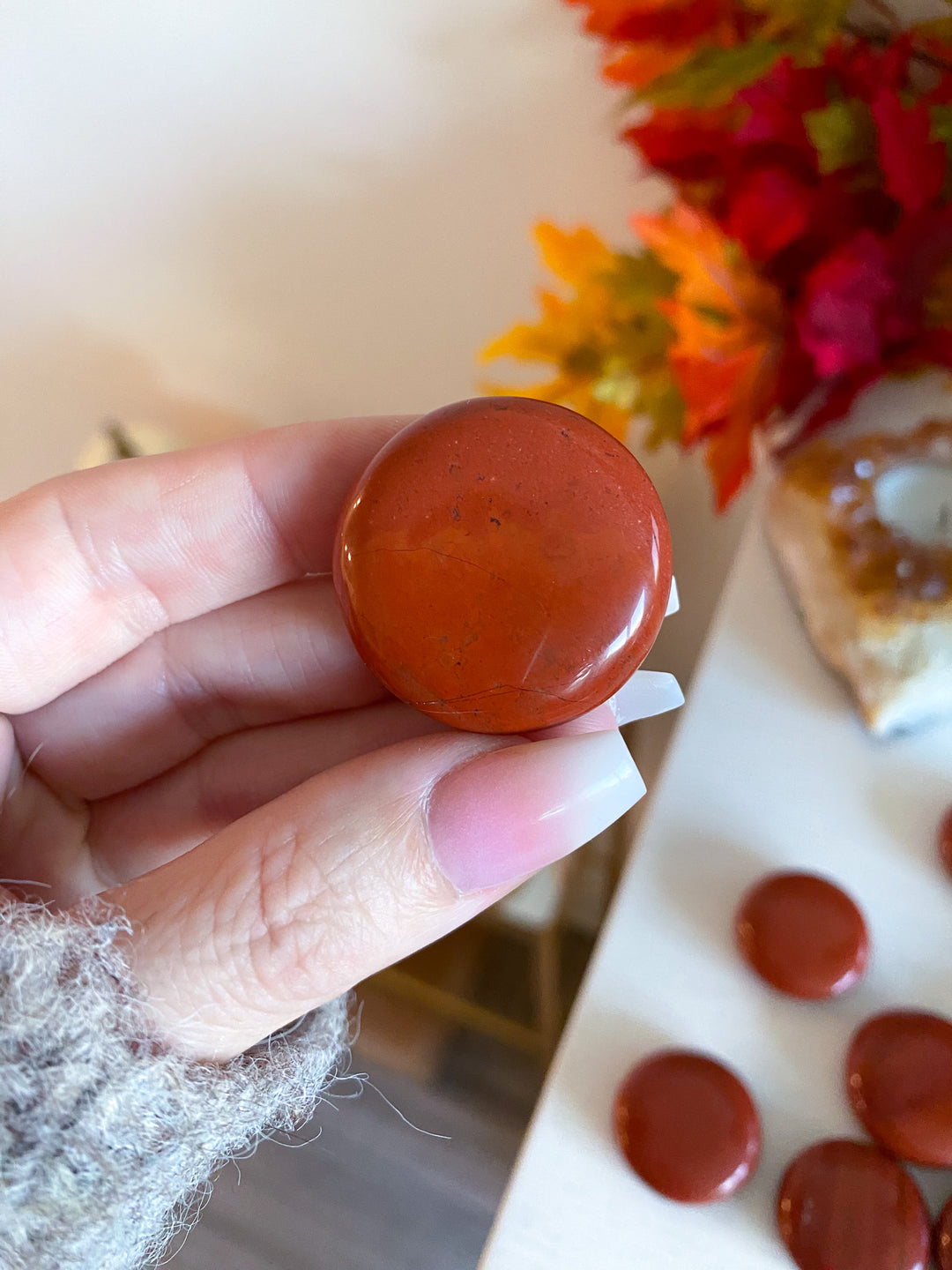 Red Jasper Coin