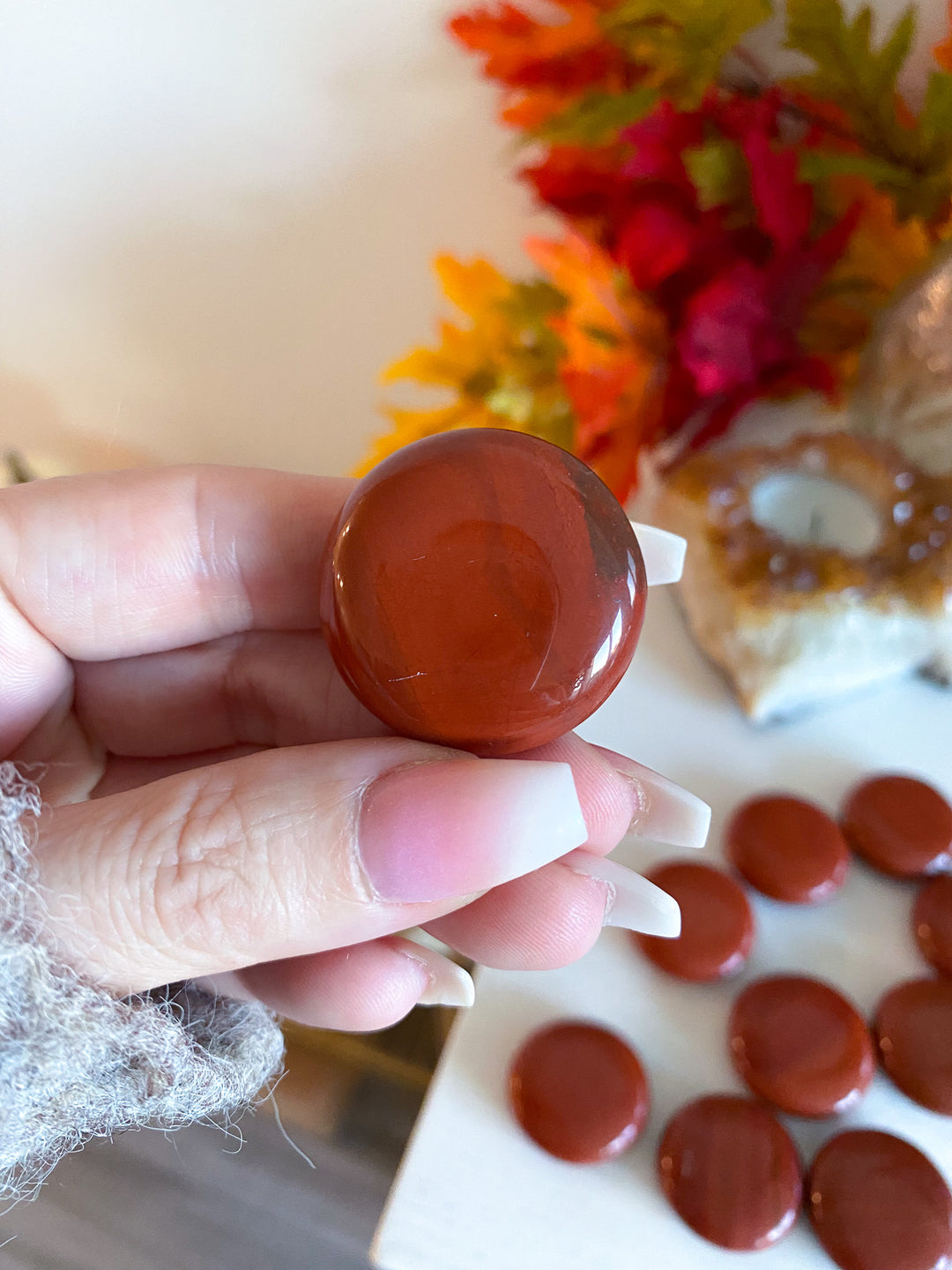 Red Jasper Coin
