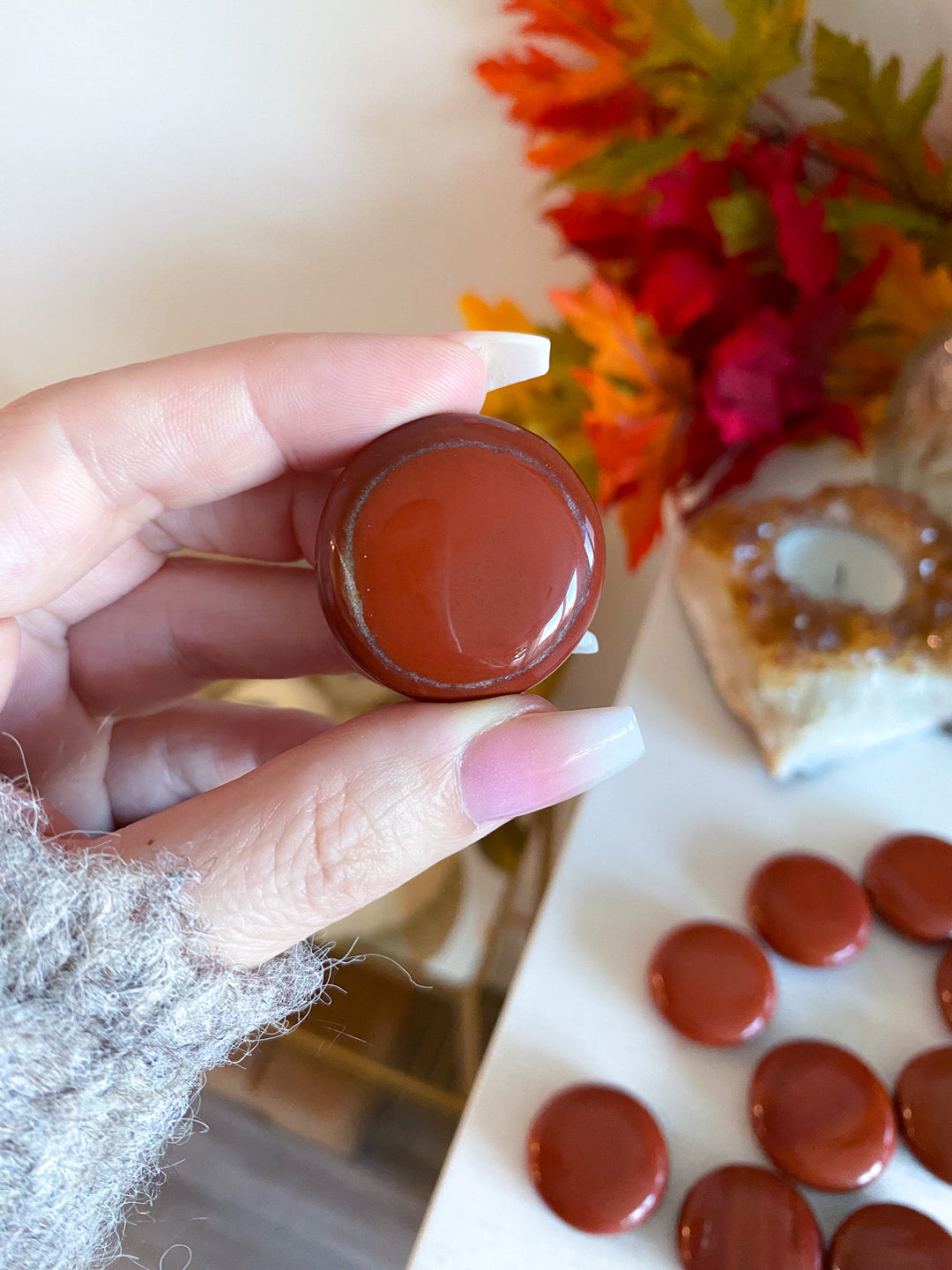 Red Jasper Coin