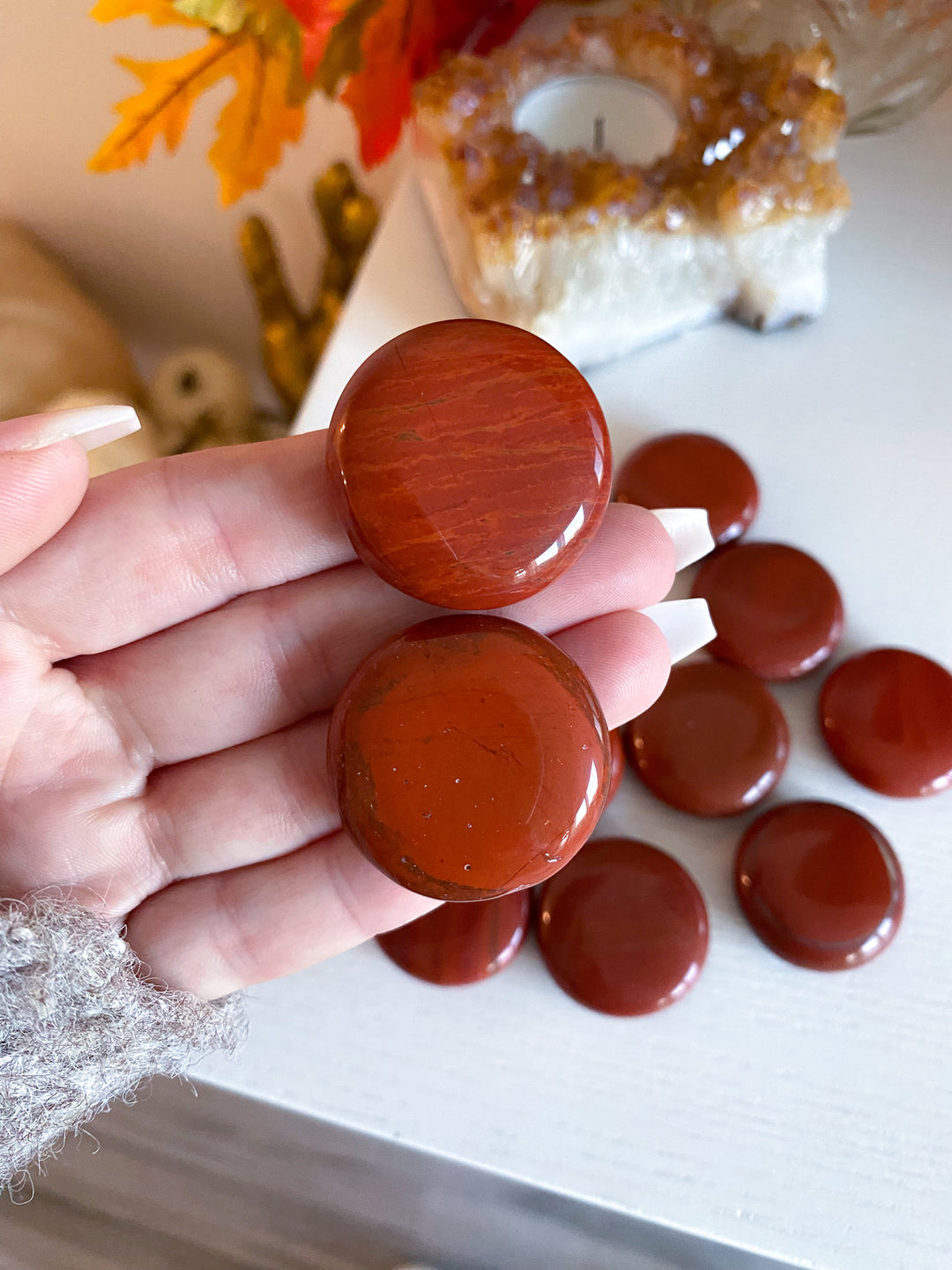Red Jasper Coin