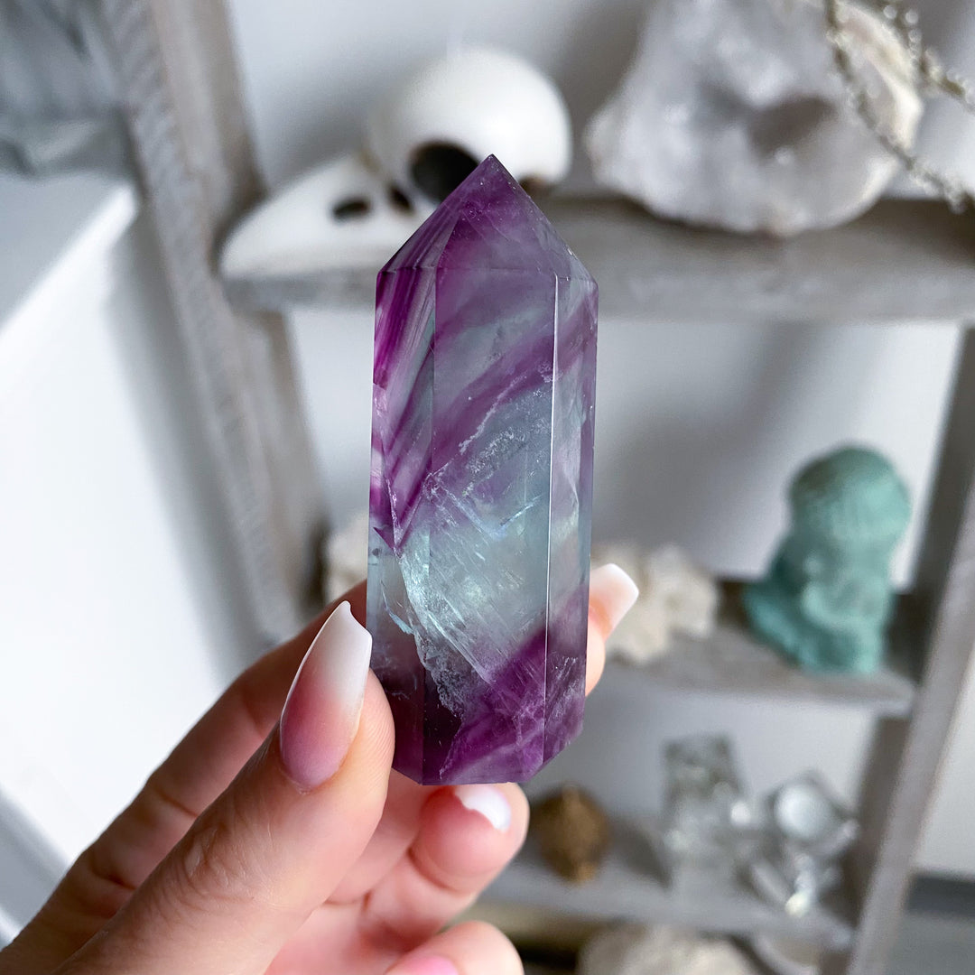 Rainbow Fluorite Tower 2.5 - 3" - Choose Your Piece
