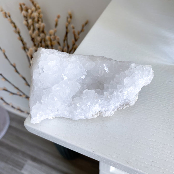 White Calcite Geode Piece #3