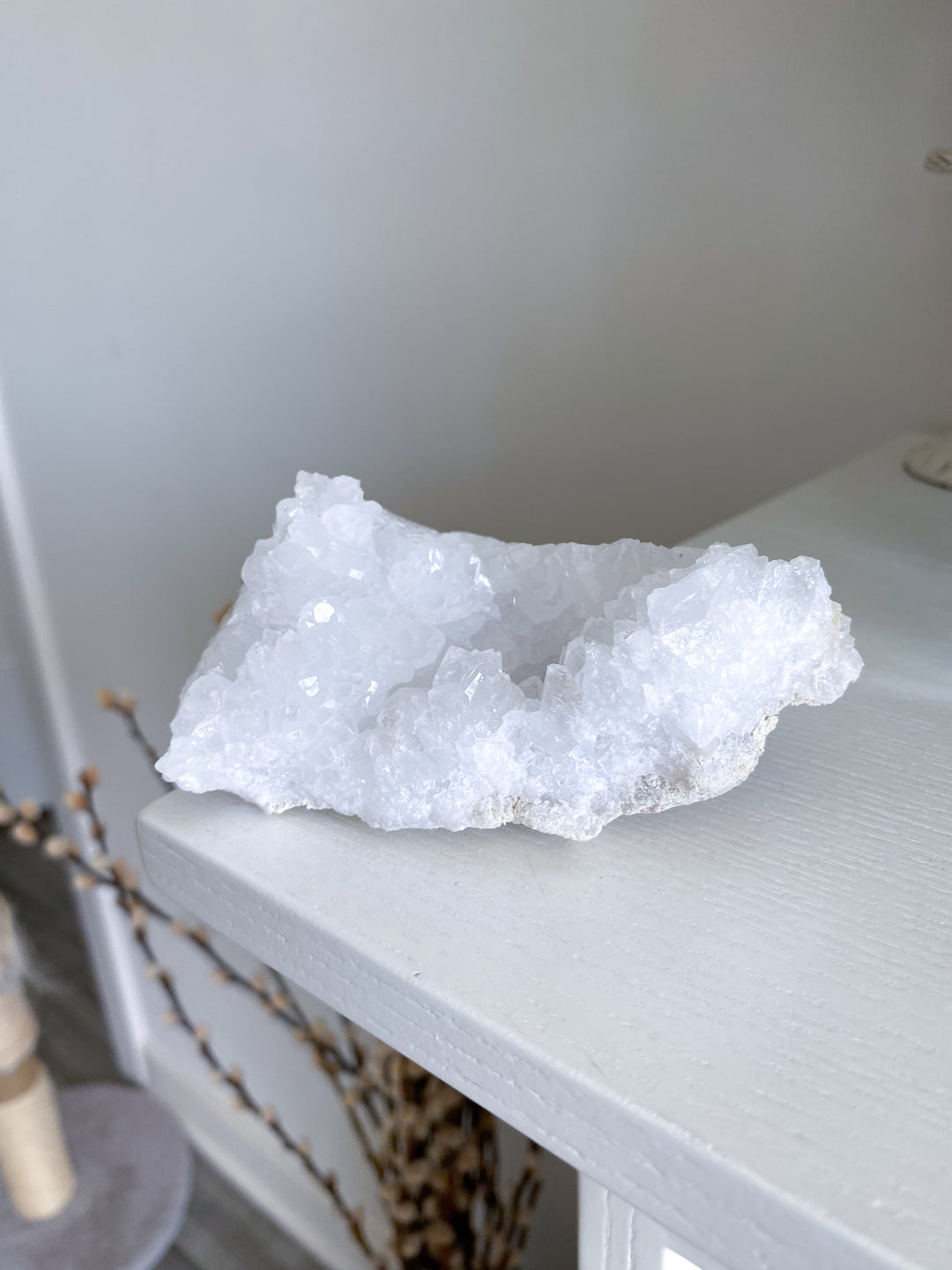 White Calcite Geode Piece #3