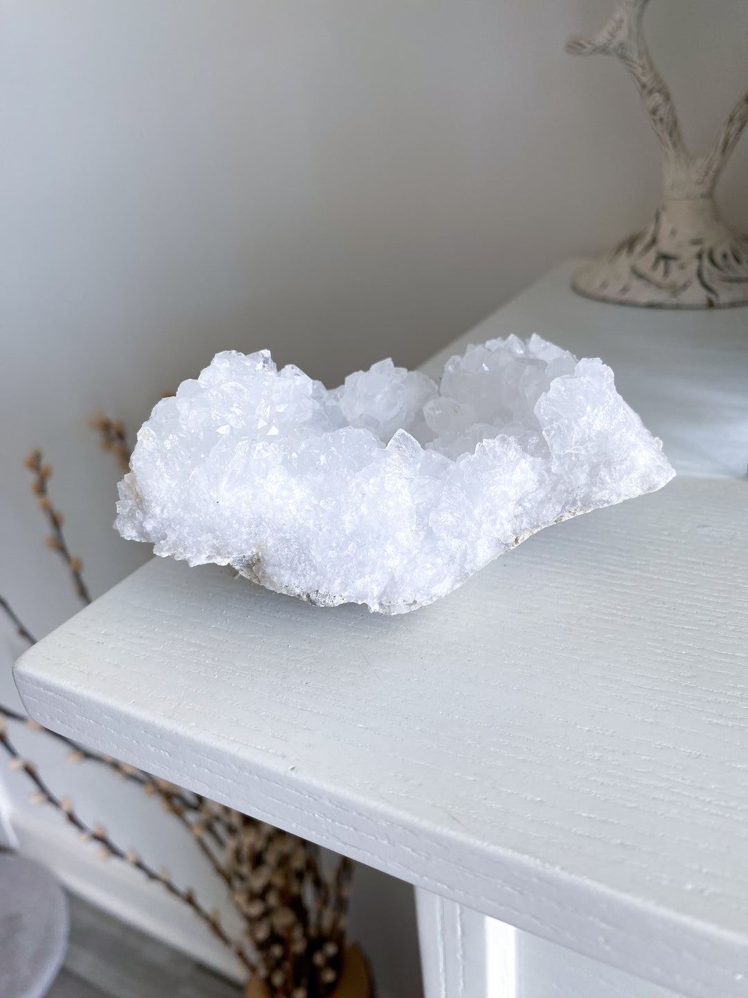 White Calcite Geode Piece #3