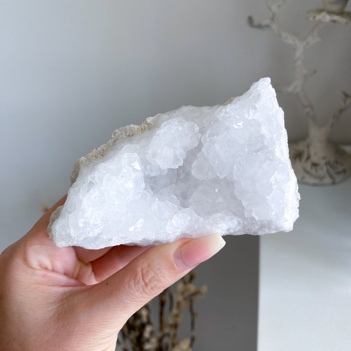 White Calcite Geode Piece #3