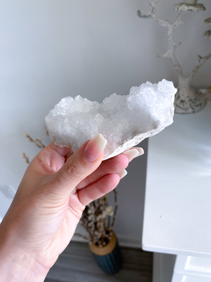 White Calcite Geode Piece #3