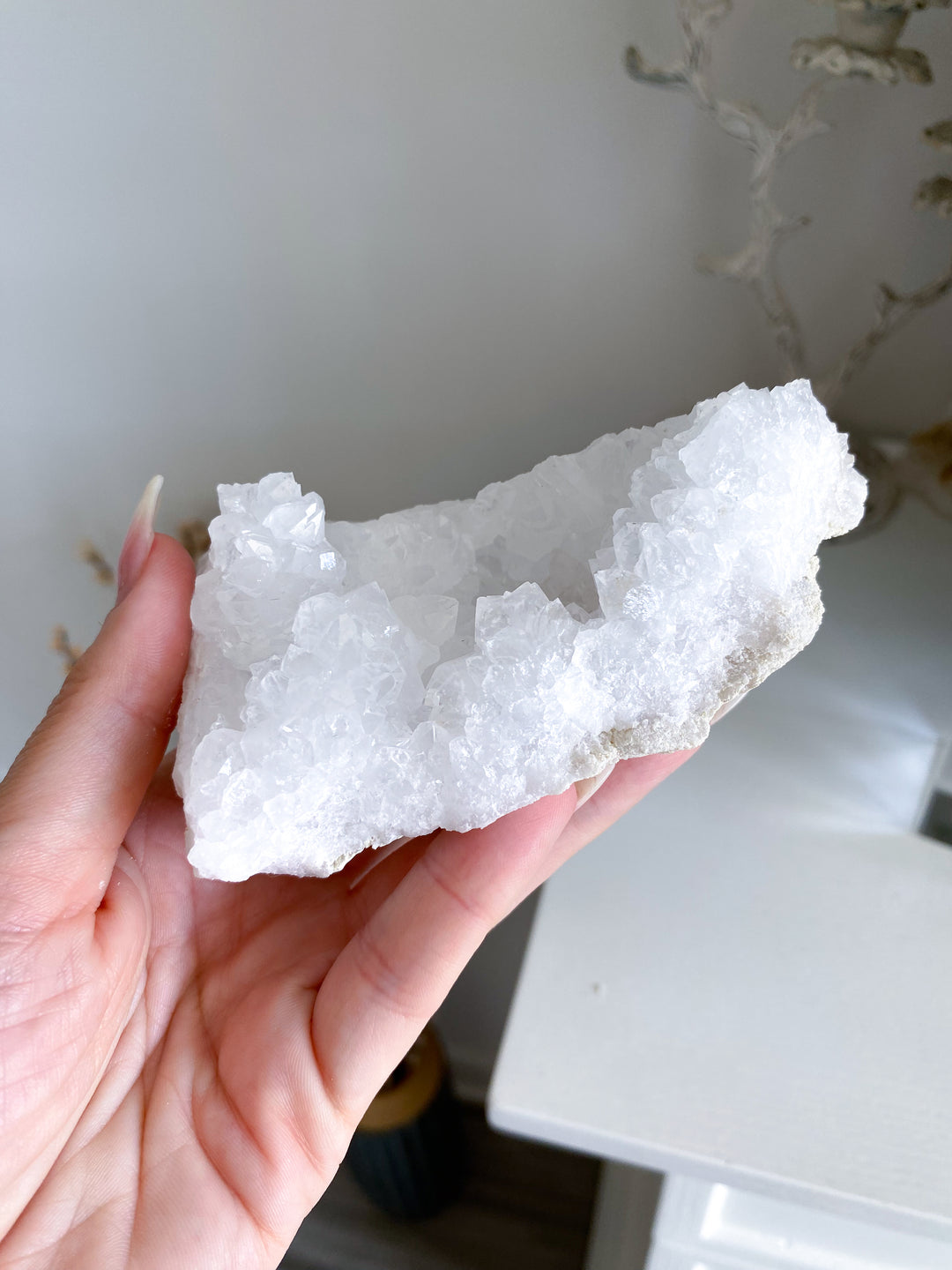 White Calcite Geode Piece #3