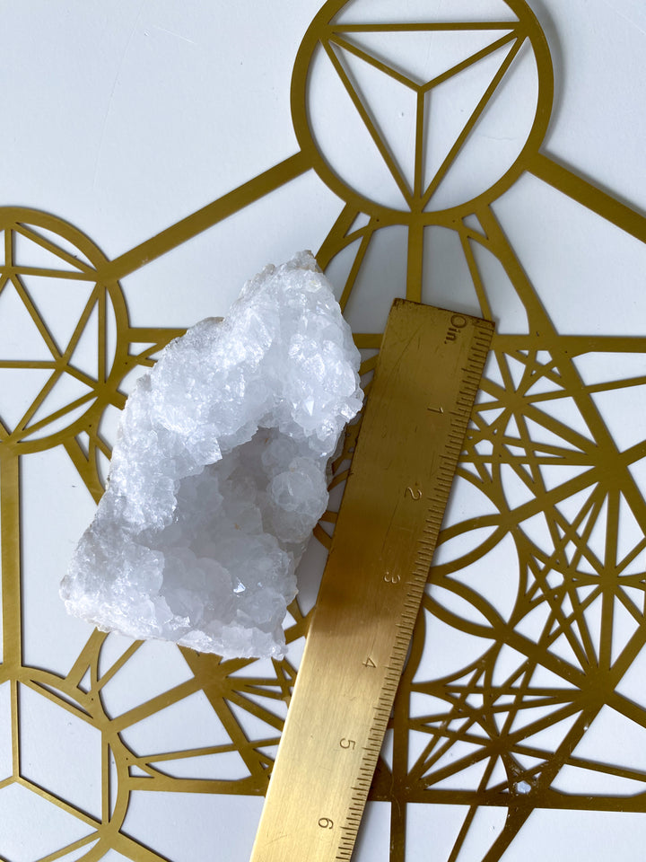 White Calcite Geode Piece #3