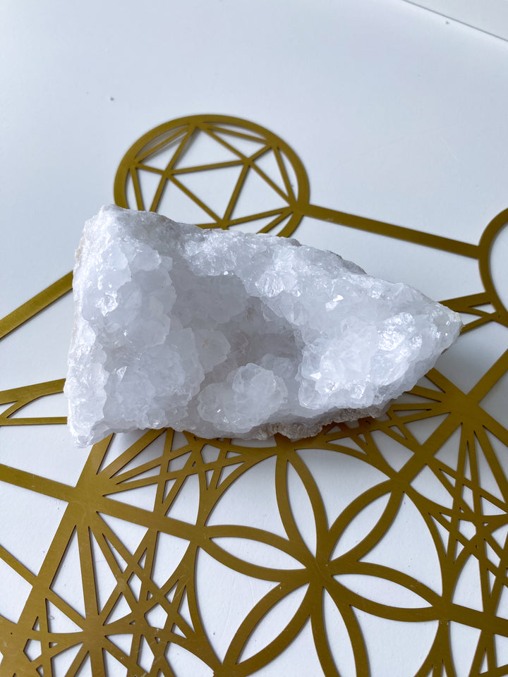 White Calcite Geode Piece #3