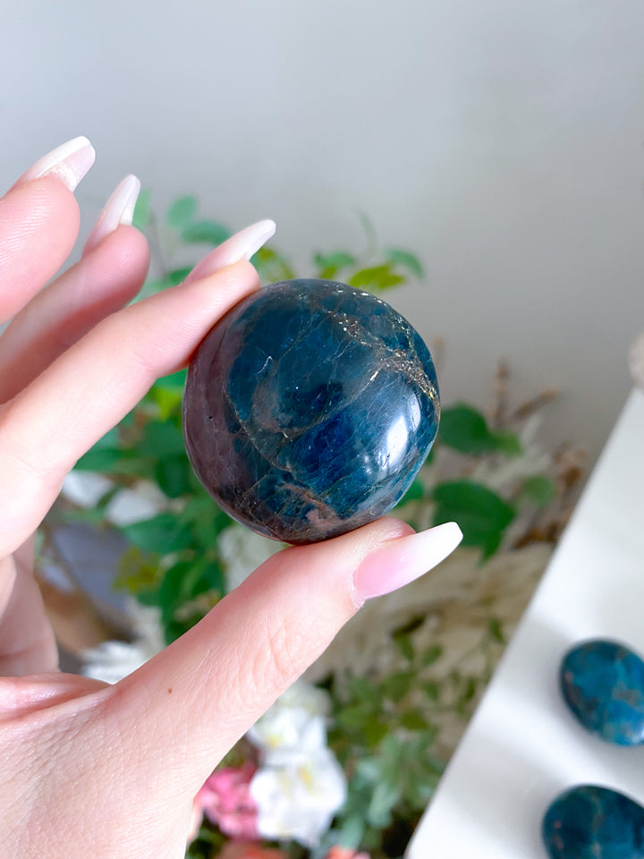 Blue Apatite Small Pebble Palm
