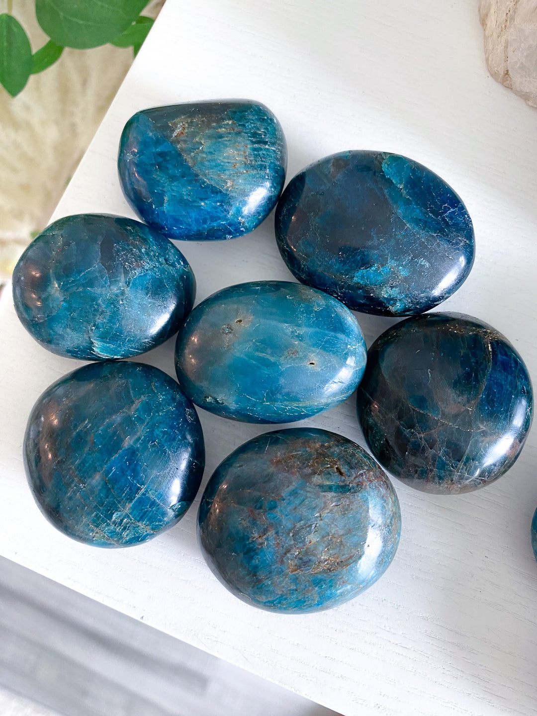Blue Apatite Small Pebble Palm