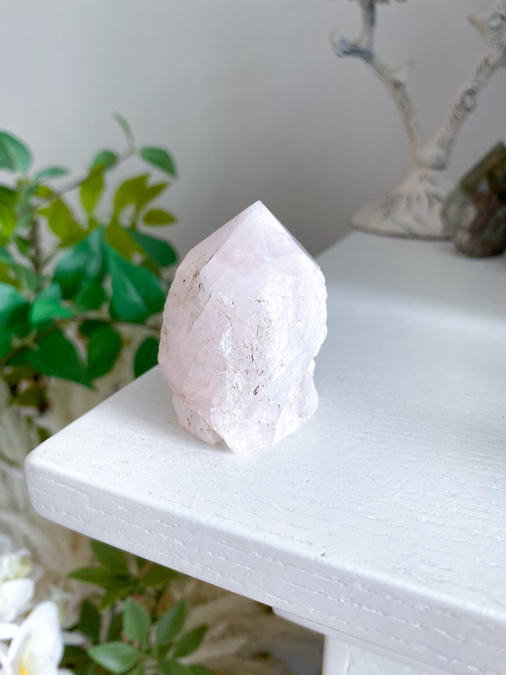 Small Pale Rose Quartz Top Polish 