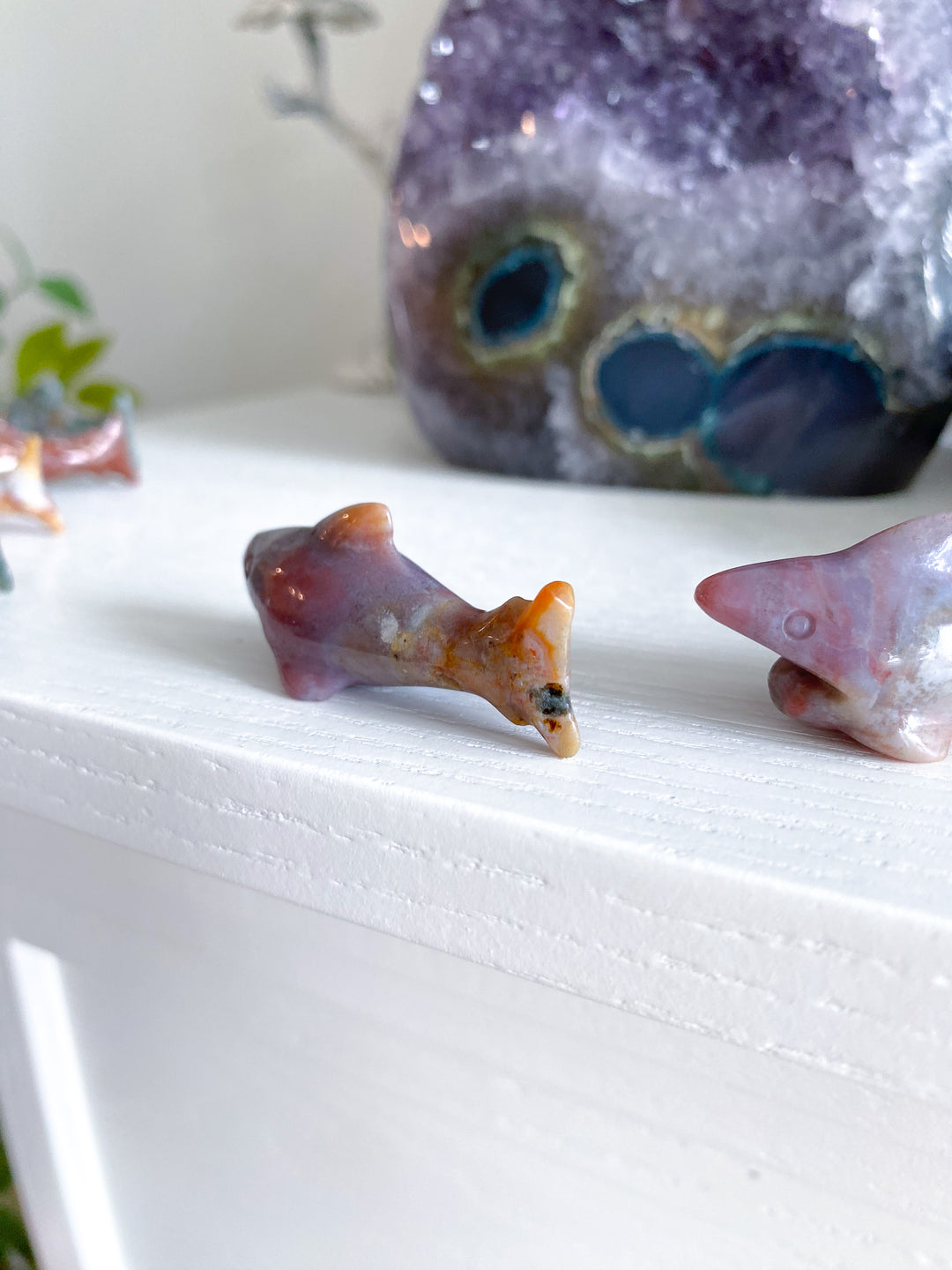Small Ocean Jasper Shark Carving