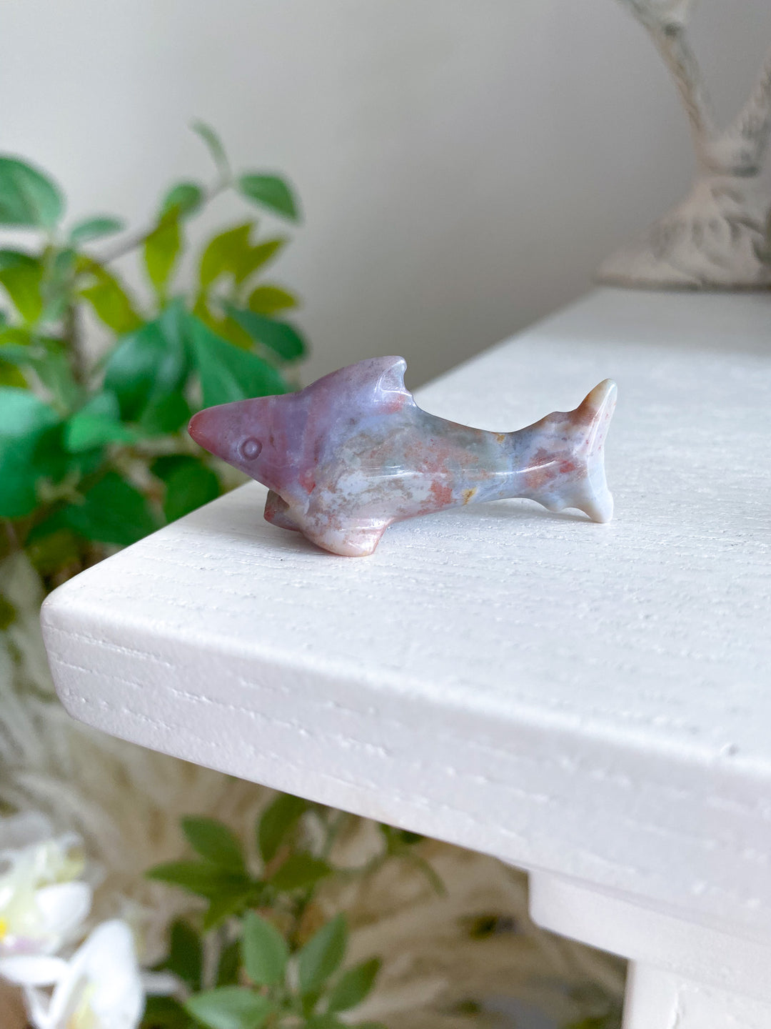 Small Ocean Jasper Shark Carving